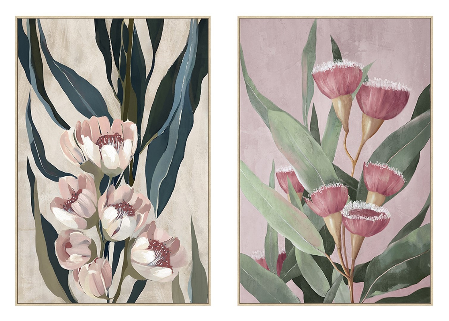 CUADRO LIENZO PS 82,5X4,5X122,5 FLORES 2 SURT.