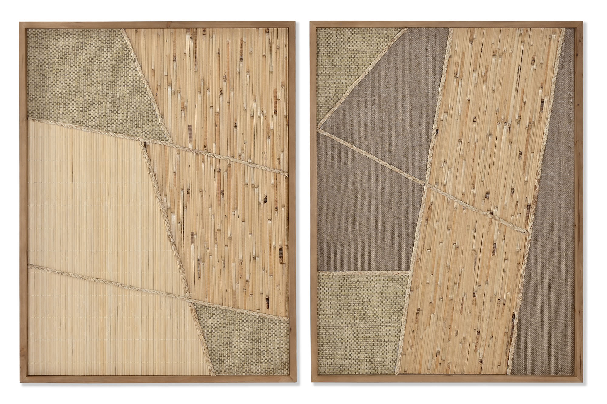 CUADRO LINO BAMBU 60X3X80 NATURAL 3D 2 SURT.