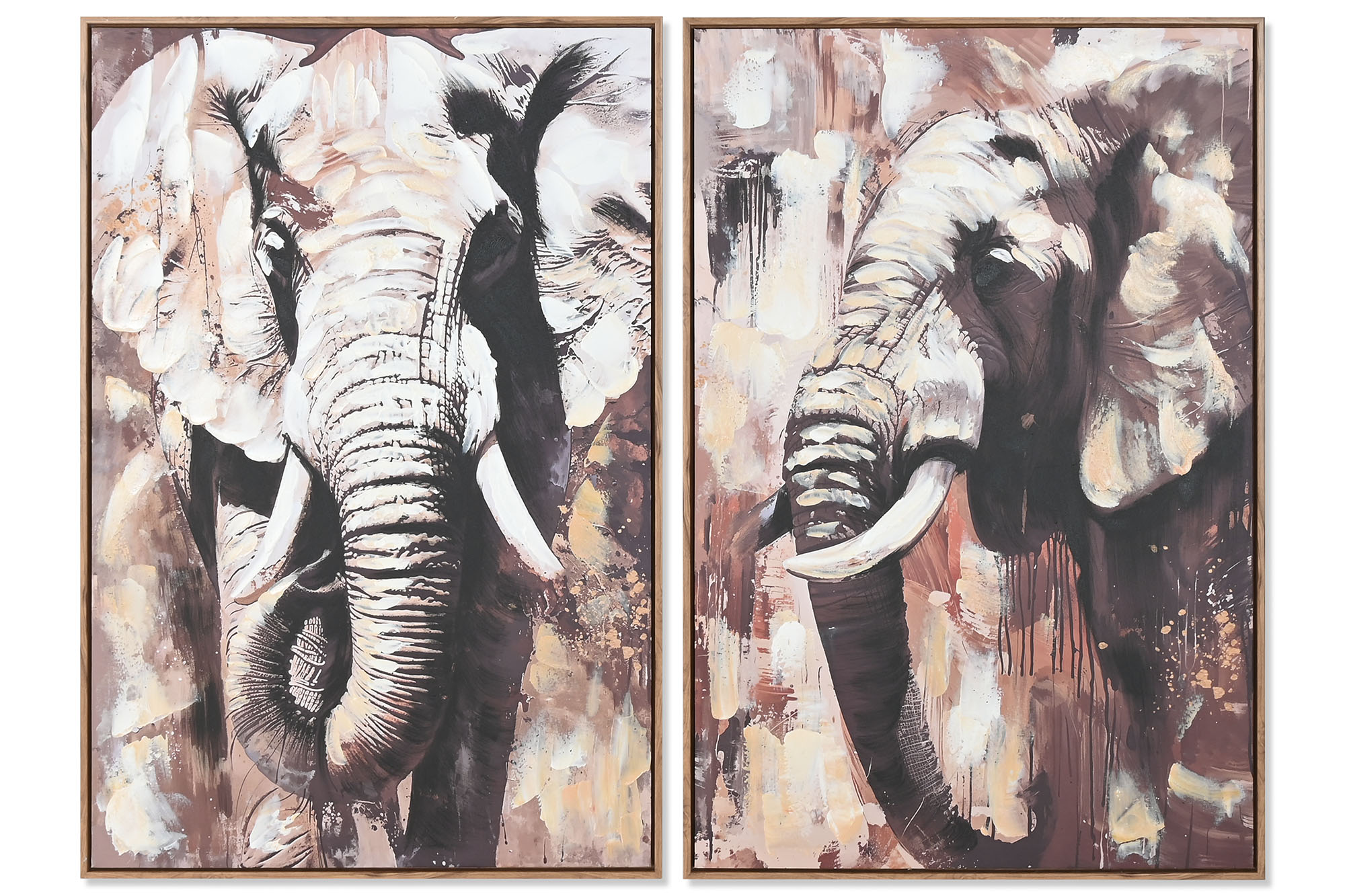 CUADRO LIENZO PS 60X3,5X90 ELEFANTE 2 SURT.