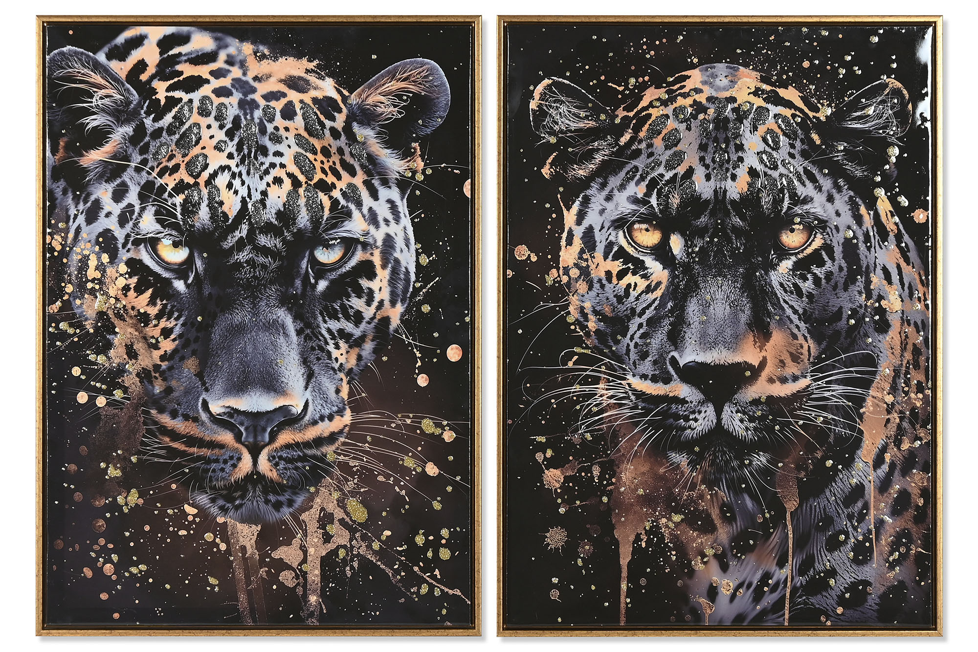 CUADRO LIENZO PS 50X3,5X70 LEOPARDO LACADO 2 SURT.