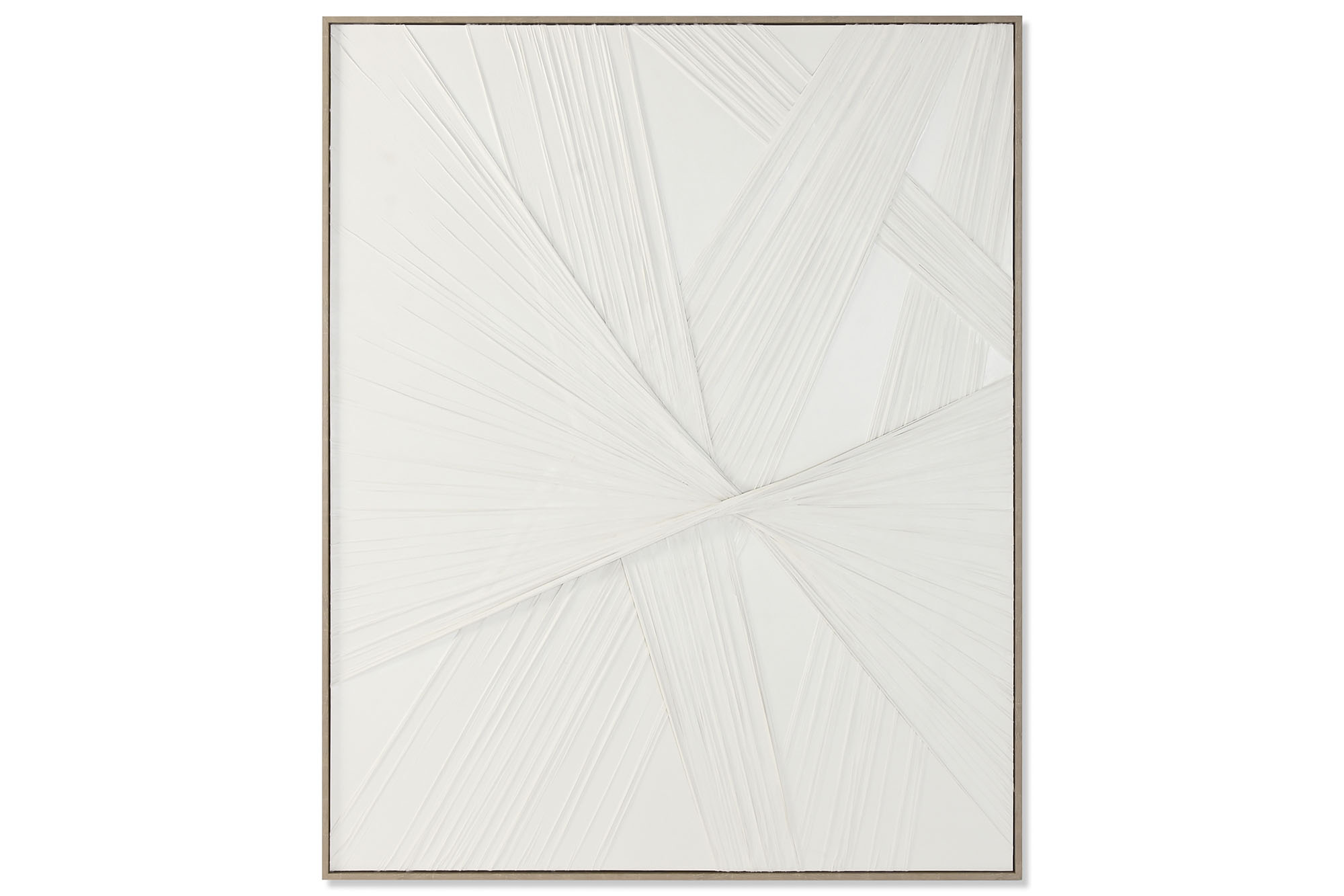 CUADRO LIENZO PS 123X5X153 ABSTRACTO 3D BLANCO