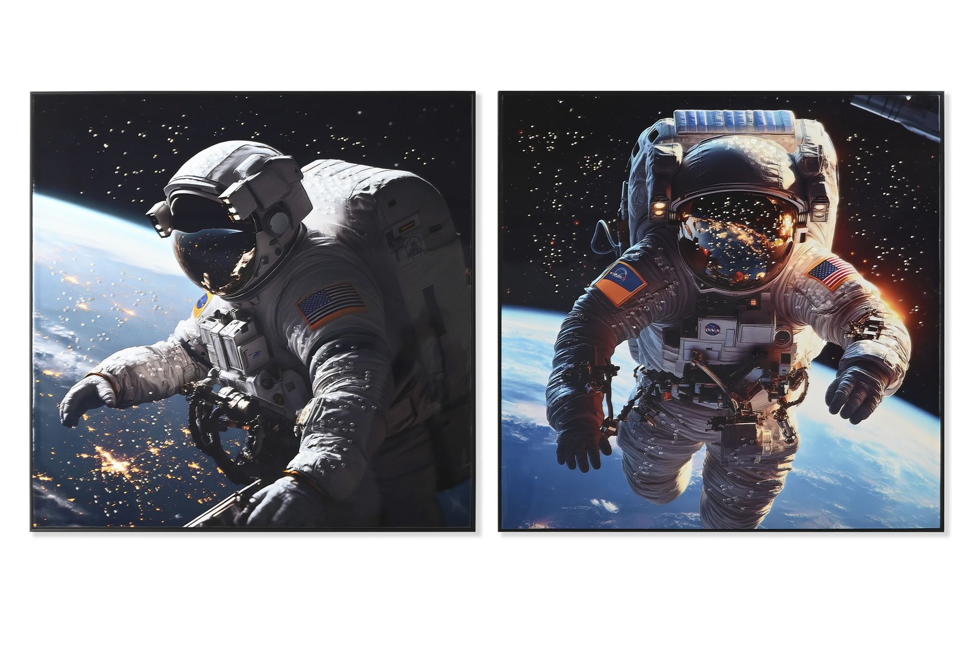 CUADRO LIENZO PS 100X4X100 ASTRONAUTA 2 SURT.