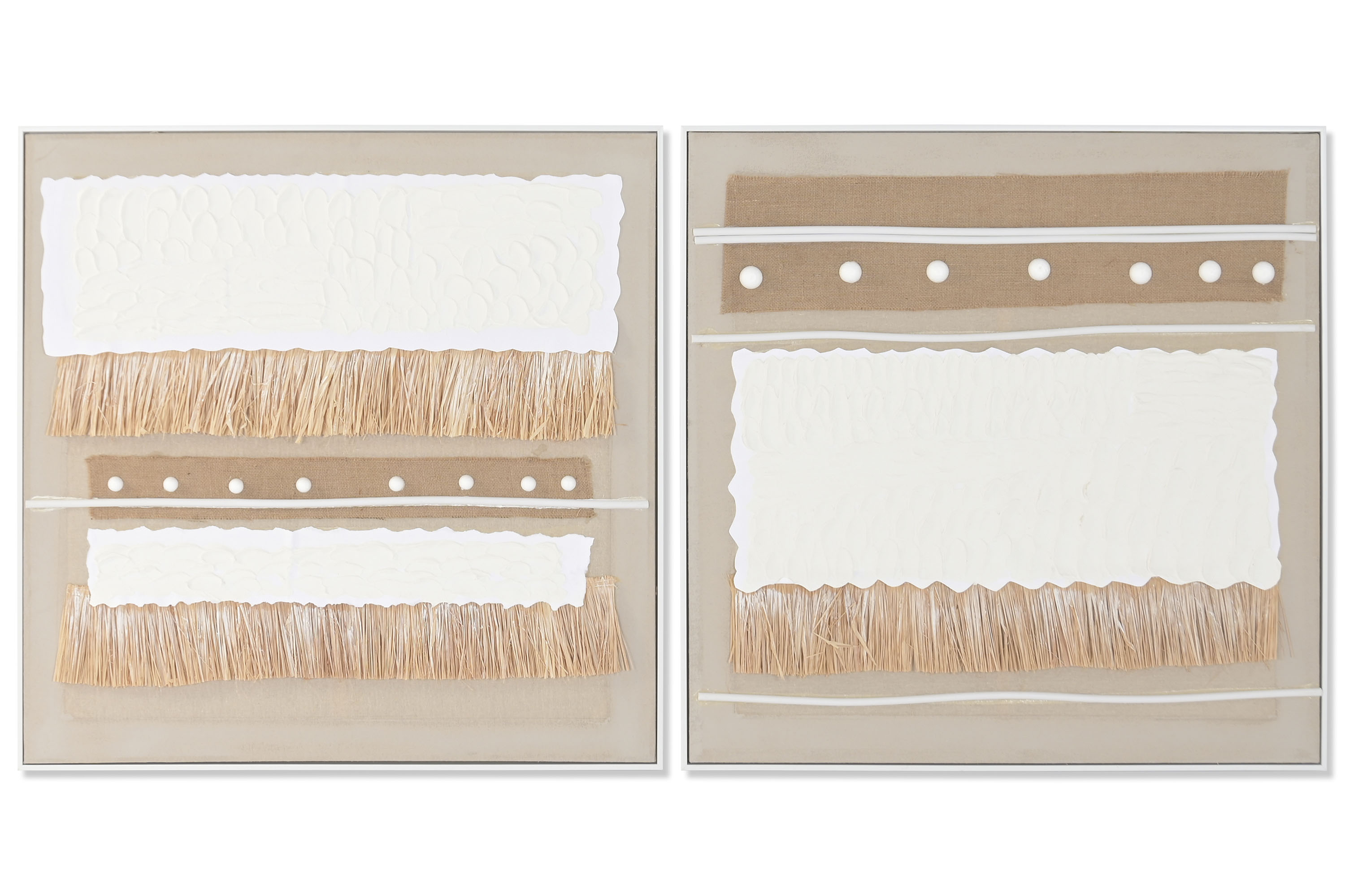 CUADRO LIENZO MDF 82X4,5X82 BOHO 2 SURT.