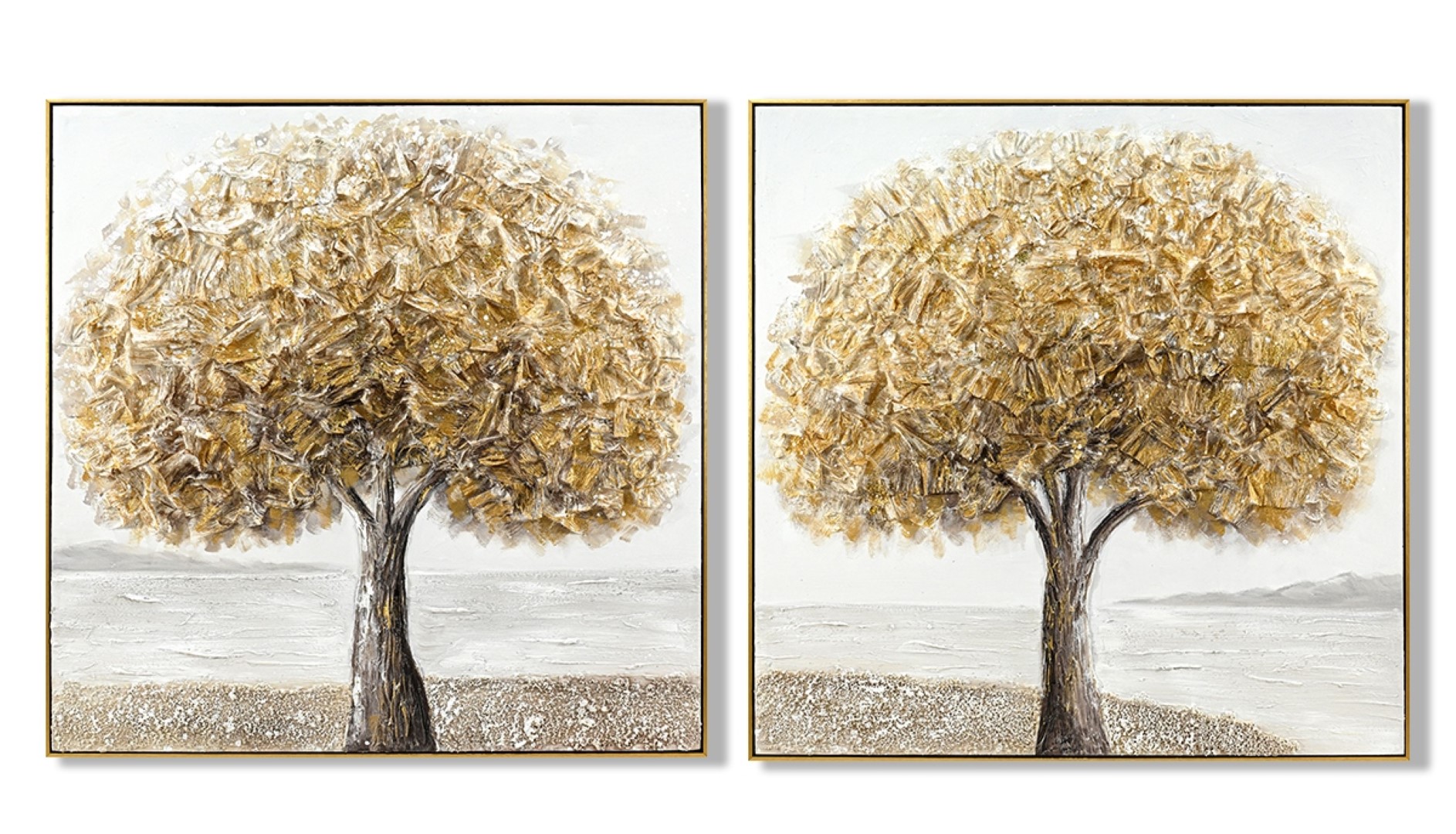 CUADRO LIENZO MDF 102X4,5X102 ARBOL 2 SURT.