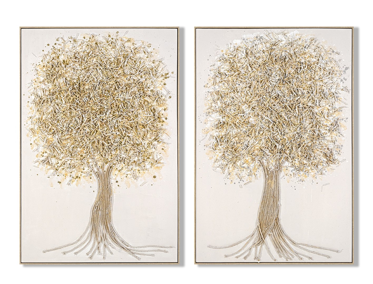 CUADRO LIENZO MDF 82X4,5X122 ARBOL 2 SURT.