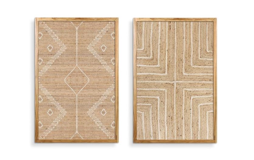 CUADRO YUTE ACACIA 60X3X90 RELIEVE 2 SURT.