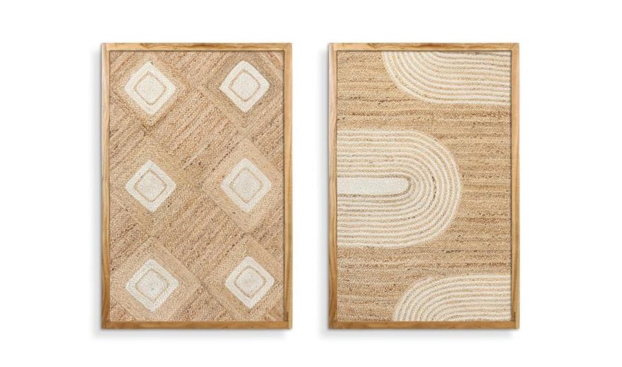 CUADRO YUTE ACACIA 60X3X90 RELIEVE 2 SURT.