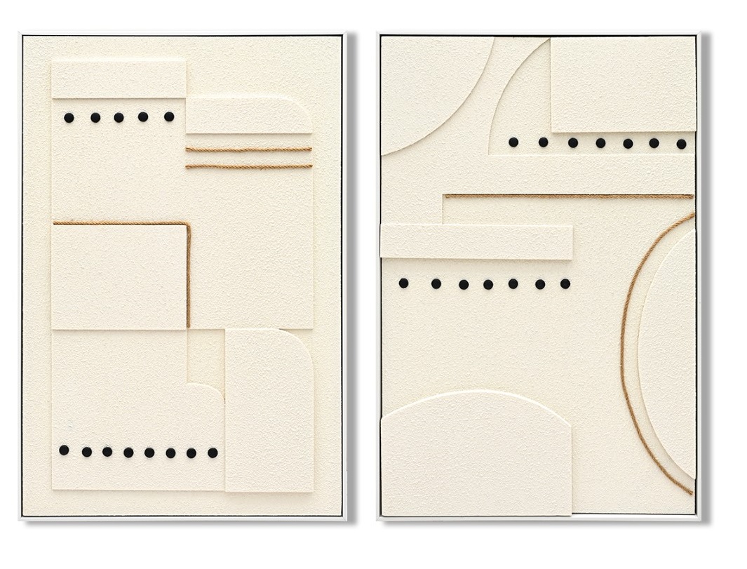 CUADRO LIENZO MDF 62X4,5X92 MODERNO 3D 2 SURT.