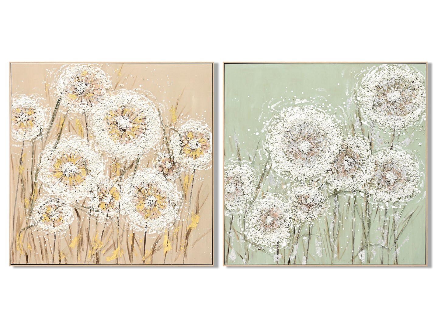 CUADRO LIENZO MDF 102X4,5X102 FLORES 2 SURT.