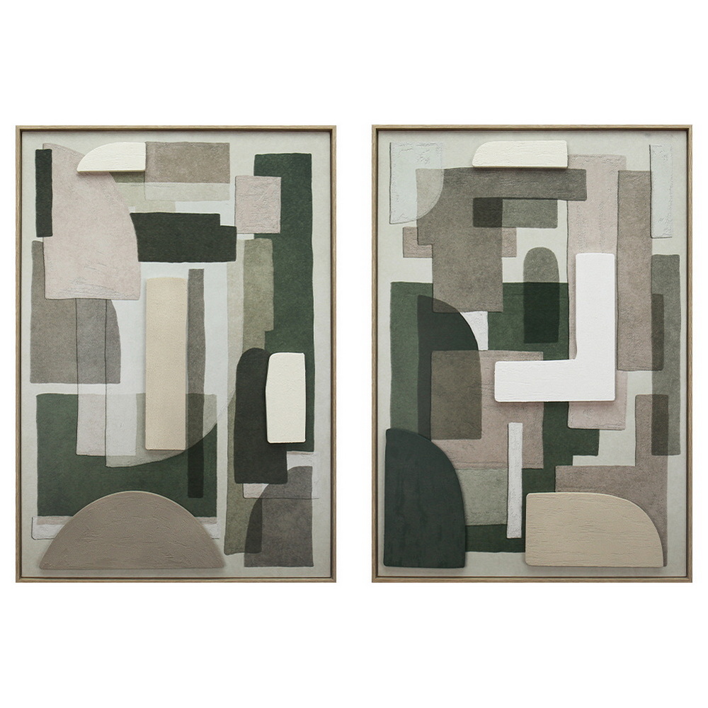 CUADRO LIENZO MDF 70X3,5X100 ABSTRACTO 3D 2 SURT.