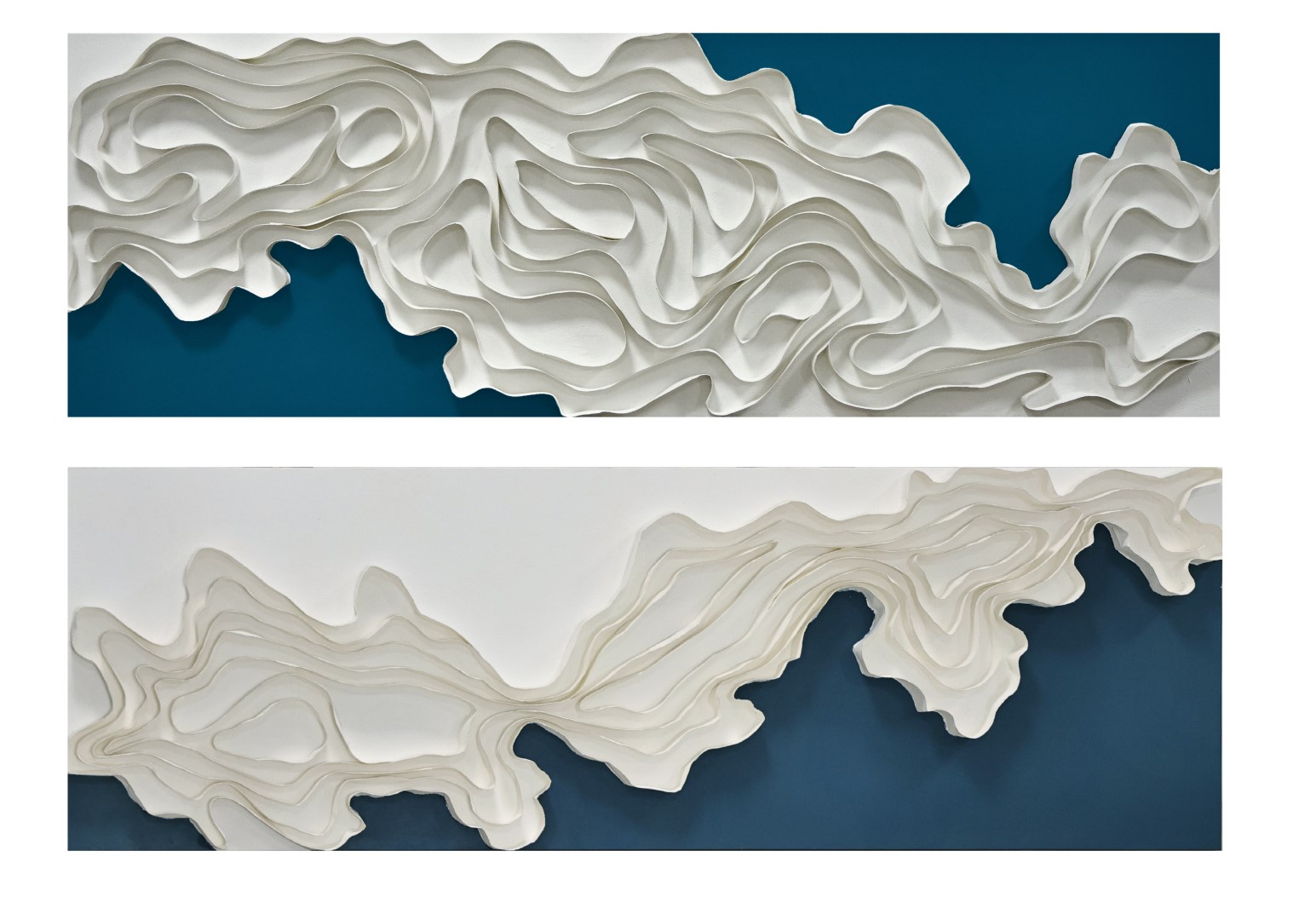 CUADRO LIENZO PAPEL MACHE 150X6X50 MODERNO 2 SURT.