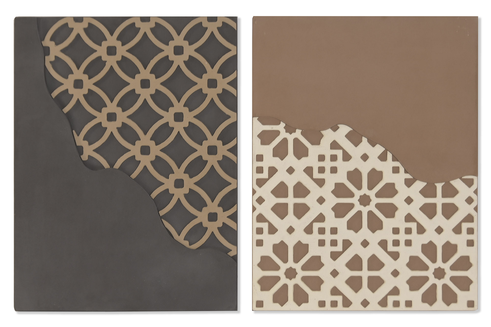 CUADRO MDF 60X5,5X80 RELIEVE MOSAICO 2 SURT.