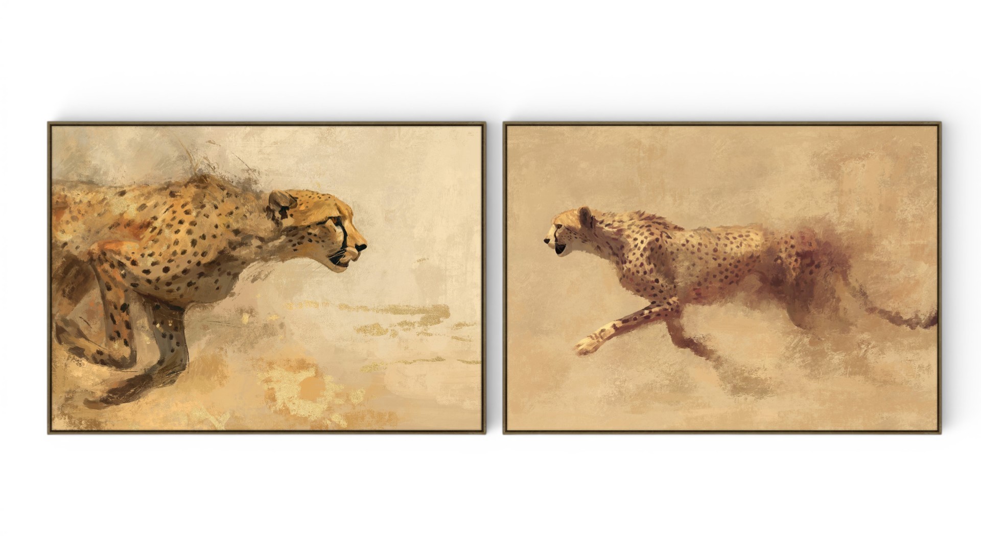 CUADRO LIENZO PS 140X4X100 LEOPARDO 2 SURT.