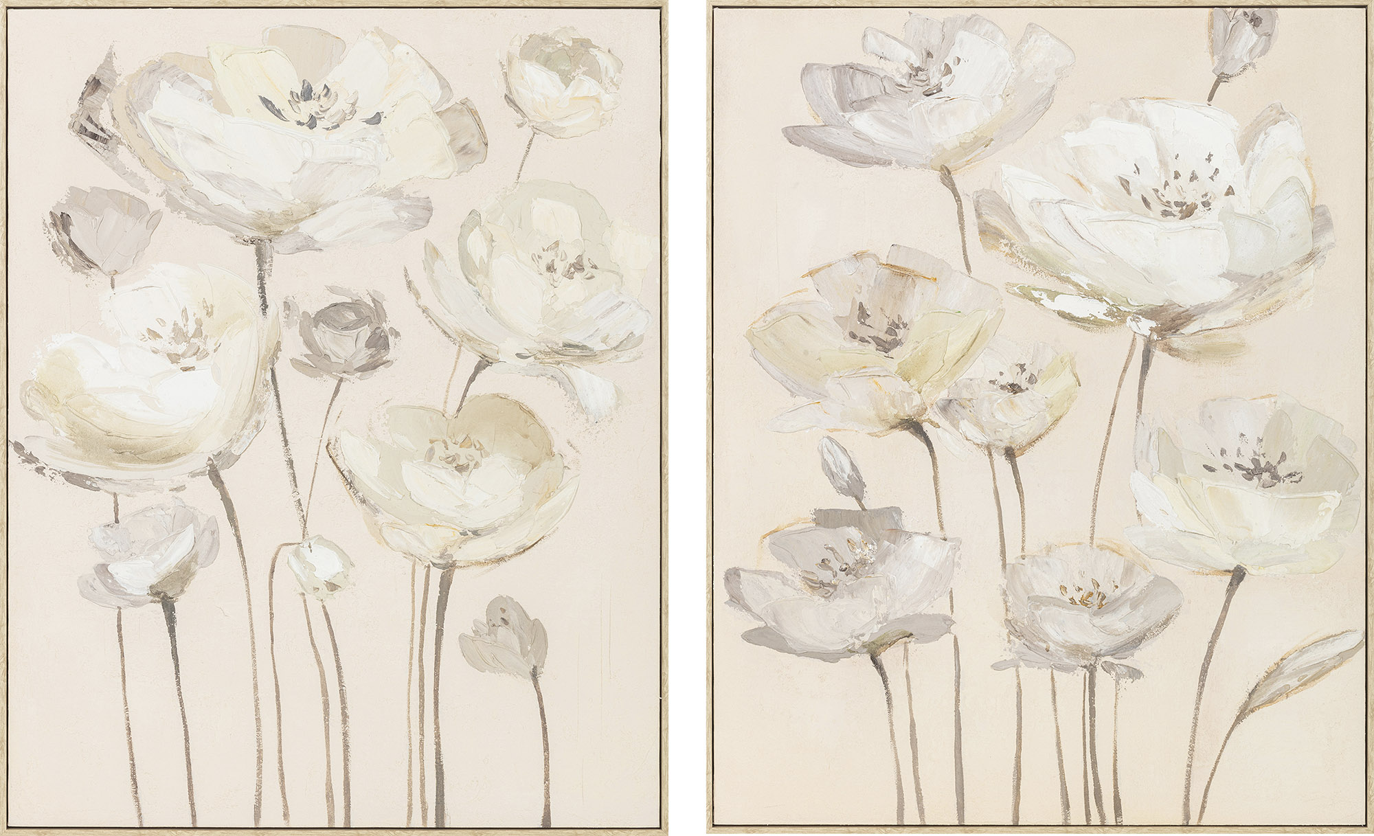 CUADRO LIENZO PS 79,5X3,6X99,5 FLORES 2 SURT.