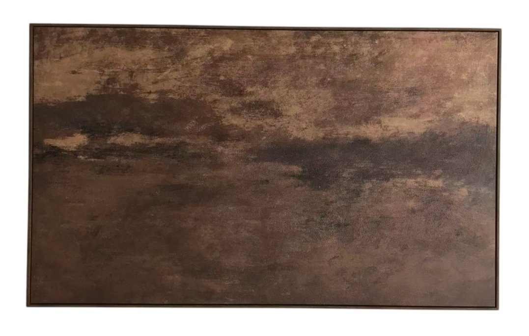 CUADRO LIENZO MDF 150X4X90 ABSTRACTO PINTADO MANO