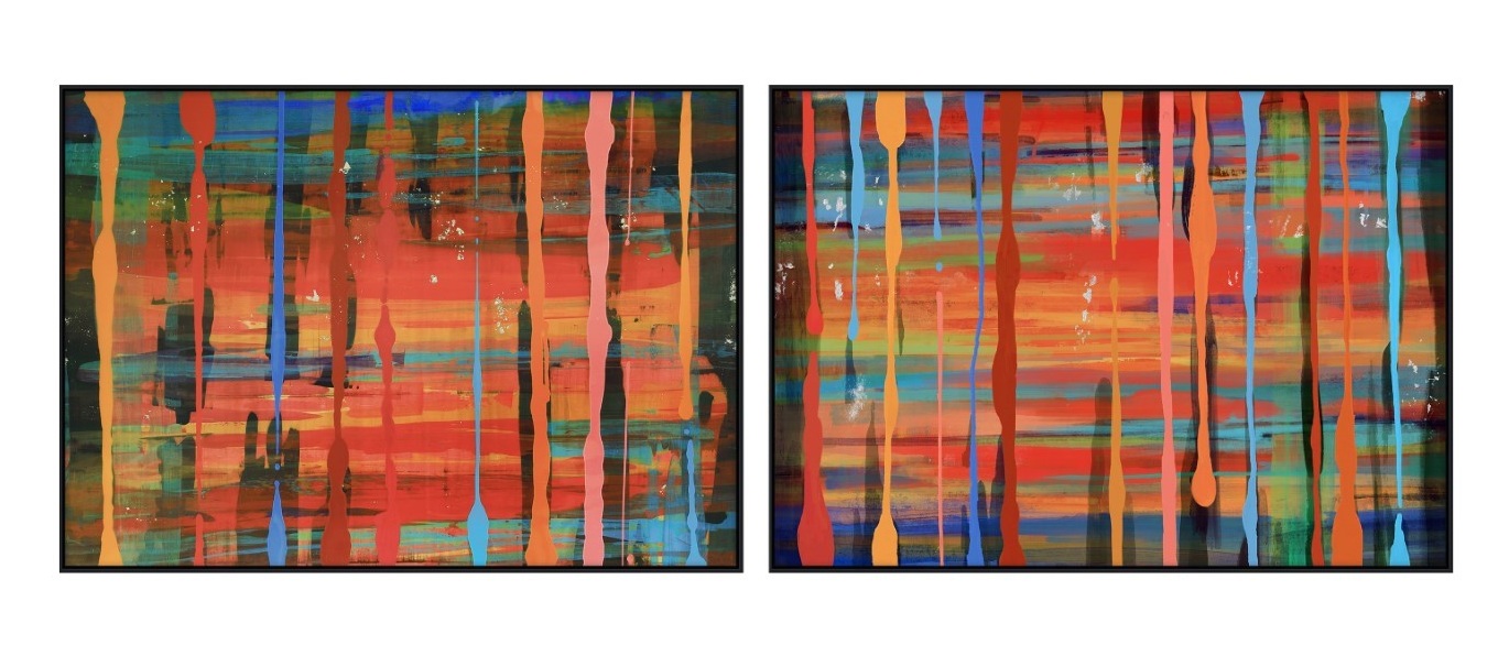 CUADRO LIENZO MDF 140X4X100 ABSTRACTO 2 SURT.