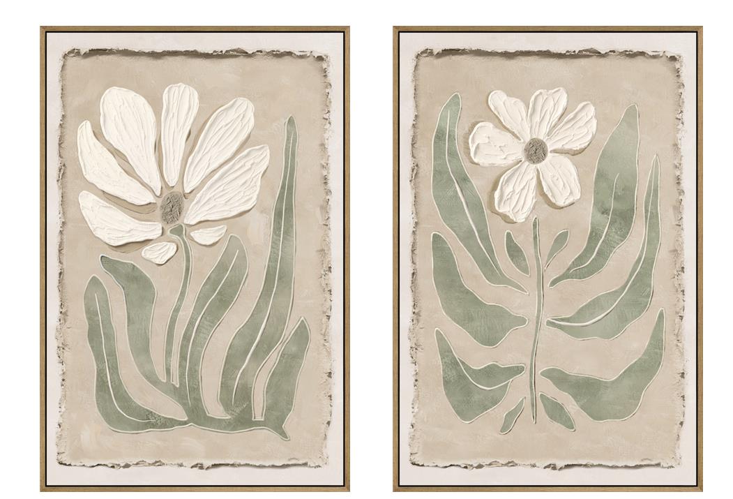 CUADRO LIENZO PS 60X3,7X90 FLOR 2 SURT.