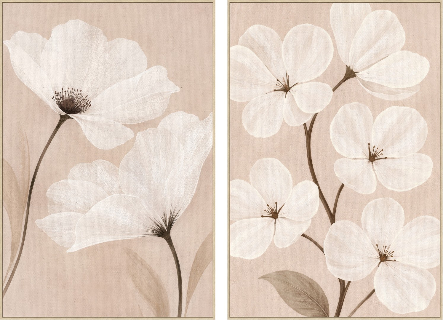 CUADRO LIENZO PS 83X4,5X123 FLORES 2 SURT.