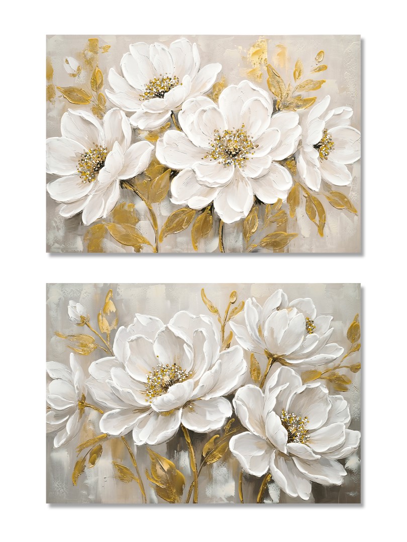 CUADRO LIENZO MDF 100X3X70 FLORES 2 SURT.