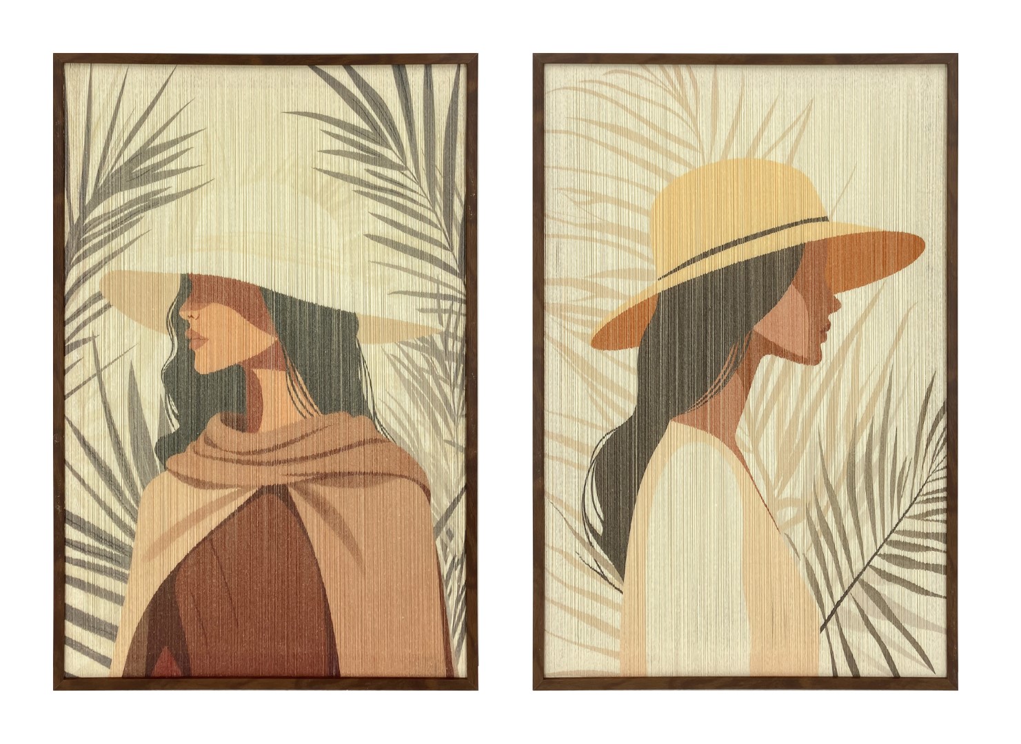 CUADRO LINO PS 60X3X90 CHICA SOMBRERO 3D 2 SURT.