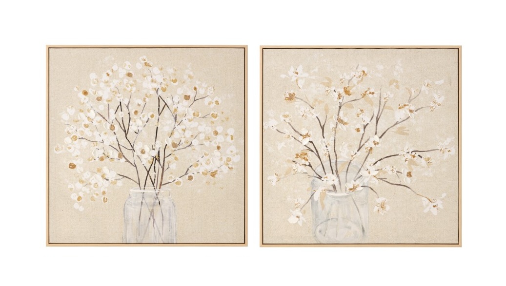 CUADRO LIENZO PS 50X3,2X50 JARRON 2 SURT.