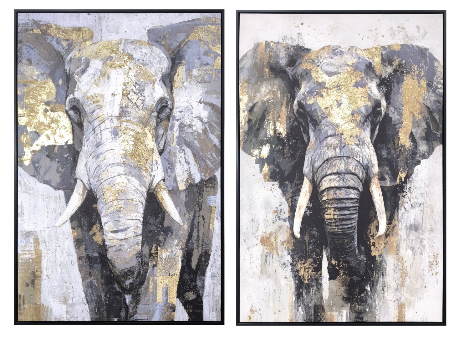 CUADRO LIENZO PS 80X4,5X120 ELEFANTE 2 SURT.