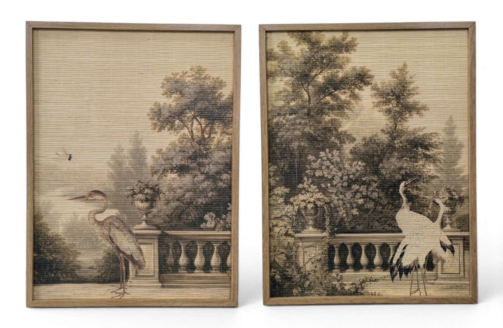 CUADRO BAMBU ABETO 60X3,2X80 GARZAS 2 SURT.