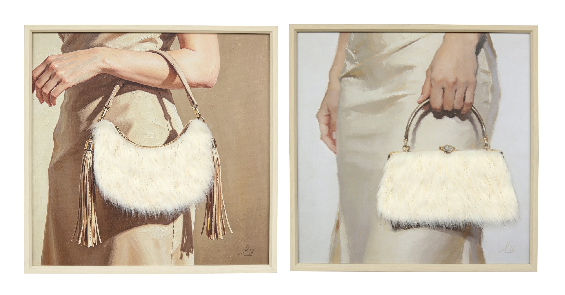 CUADRO LIENZO PS 60X3,5X60 BOLSO 3D 2 SURT.