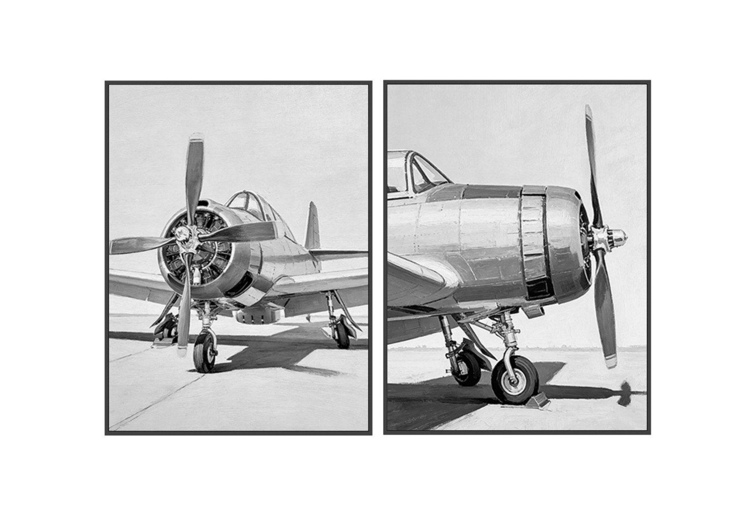 CUADRO LIENZO PINO 92,5X4,3X122,5 AVION 2 SURT.