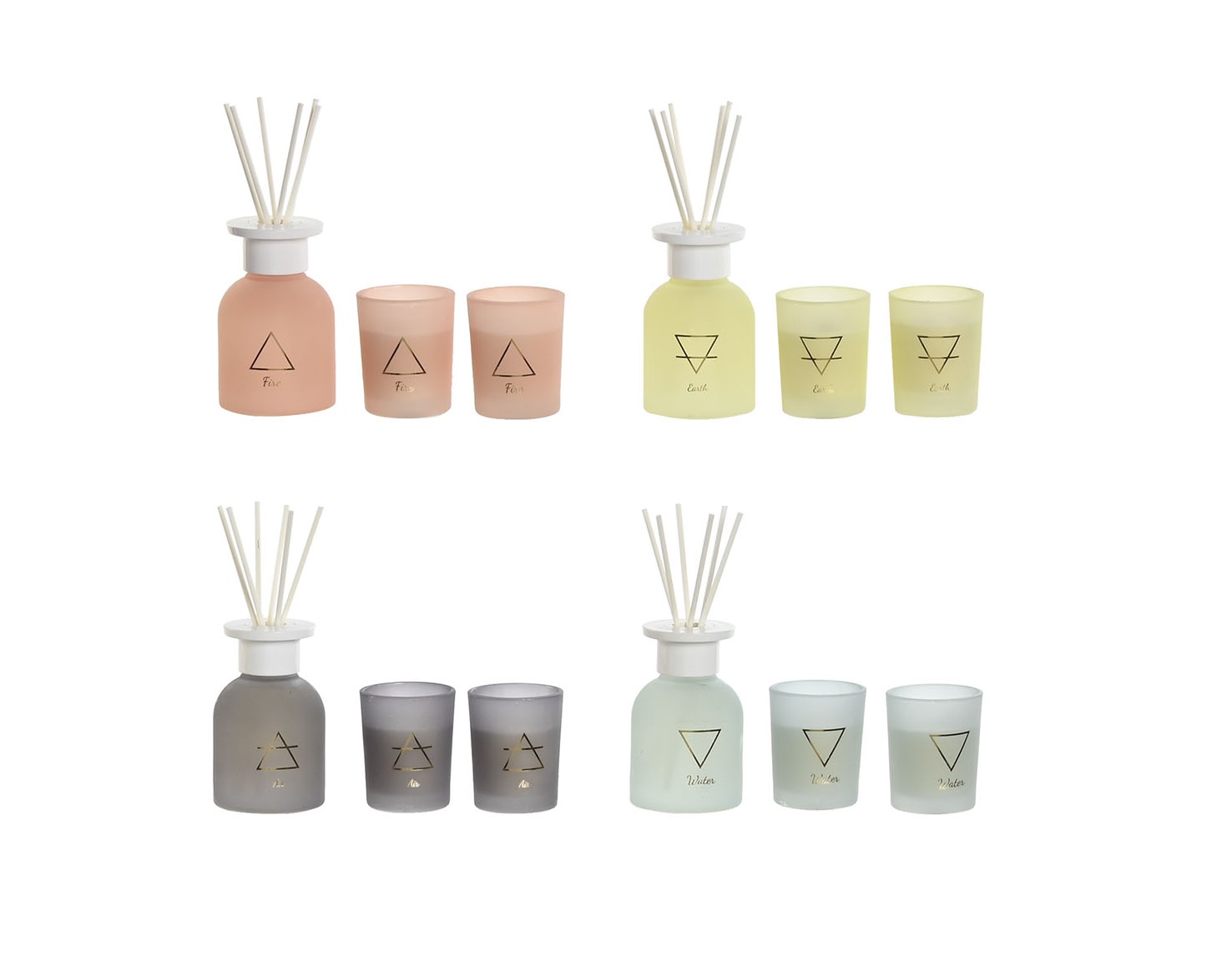 AMBIENTADOR MIKADO SET 3 CRISTAL 20X6X16 100 ML, E