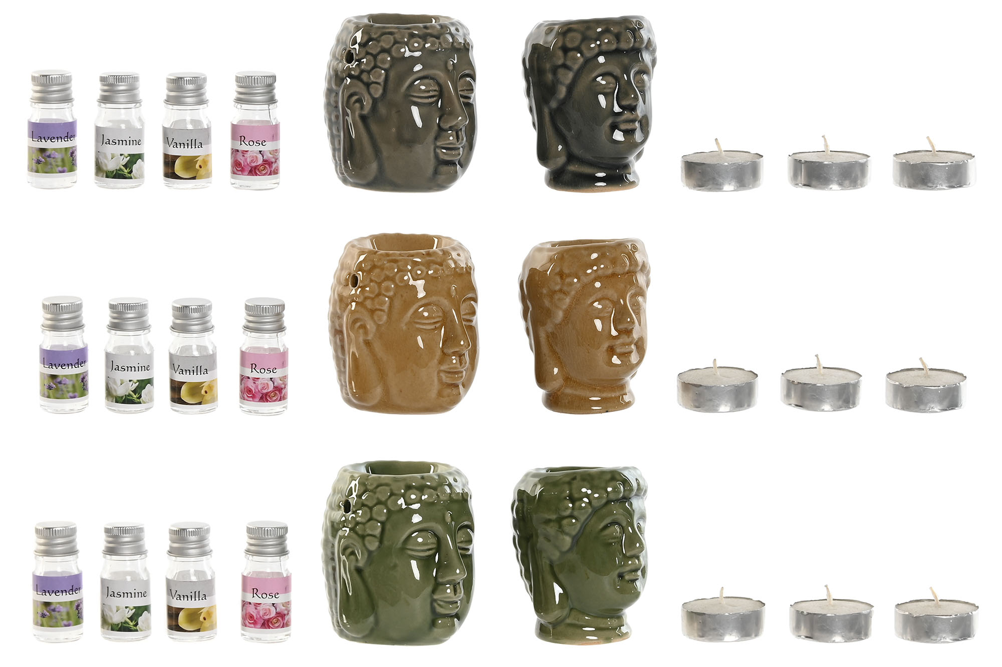 QUEMADOR SET 9 GRES 17X13,5X8 BUDA PORTAVELA 3 SUR