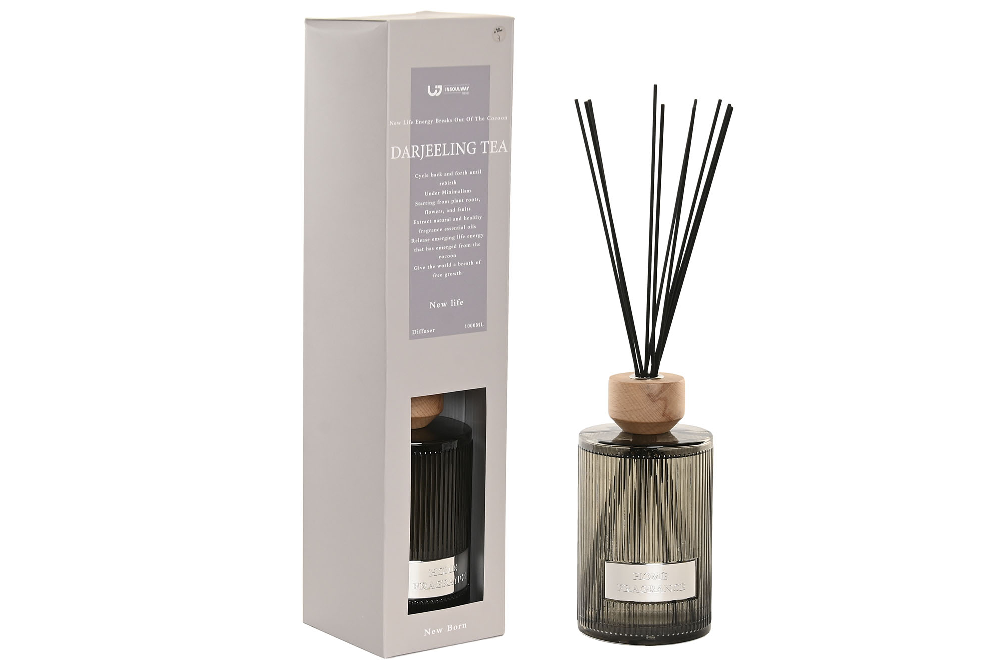 AMBIENTADOR MIKADO CRISTAL 11X11X47 1000 ML. AROMA