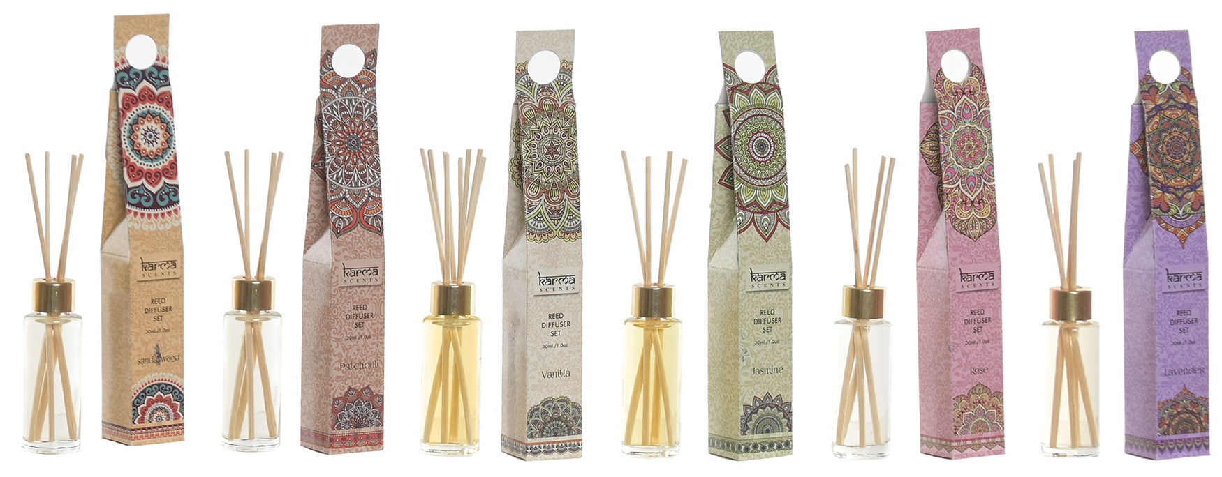 AMBIENTADOR MIKADO AROMA 3X3X23 30 ML. MANDALA 15%