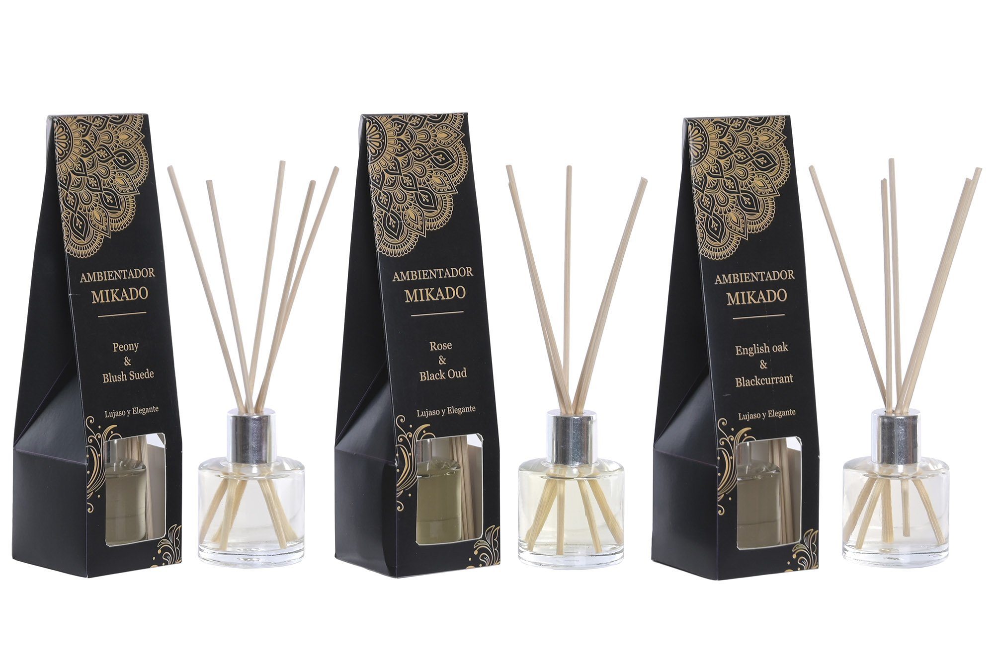 AMBIENTADOR MIKADO CRISTAL 6X6X21 50 ML, 15% AROMA