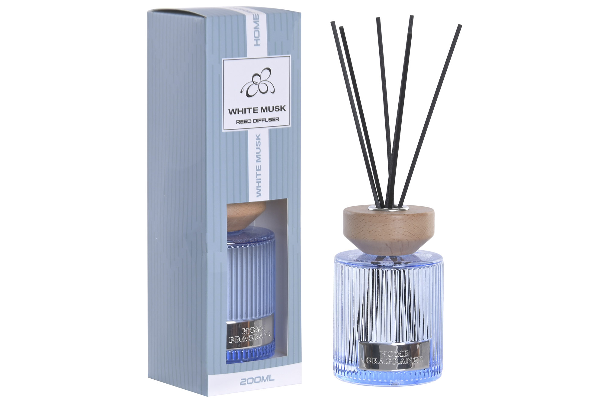 AMBIENTADOR MIKADO CRISTAL 7X7X24 200 ML, 10% AROM