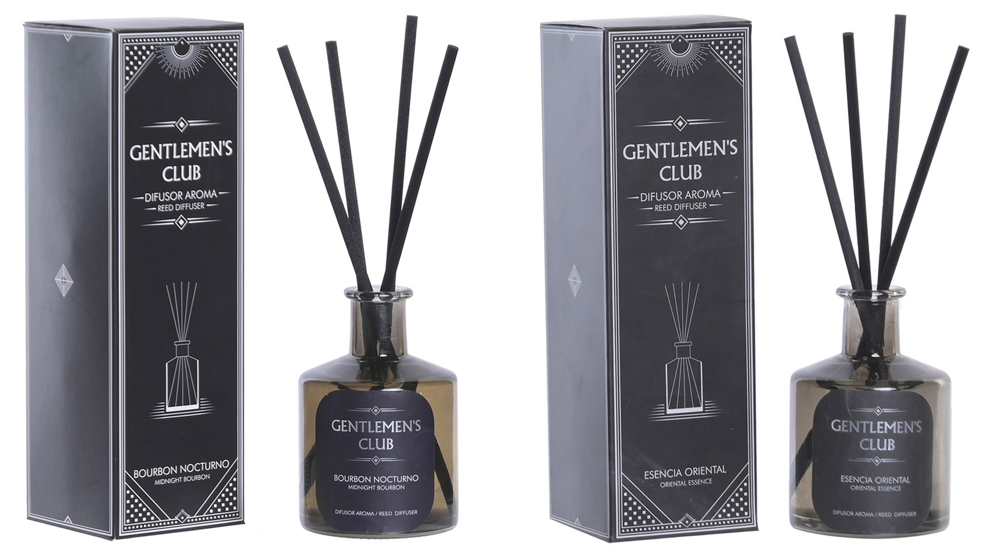 AMBIENTADOR MIKADO CRISTAL 7X7X22 150 ML GENTS CLU
