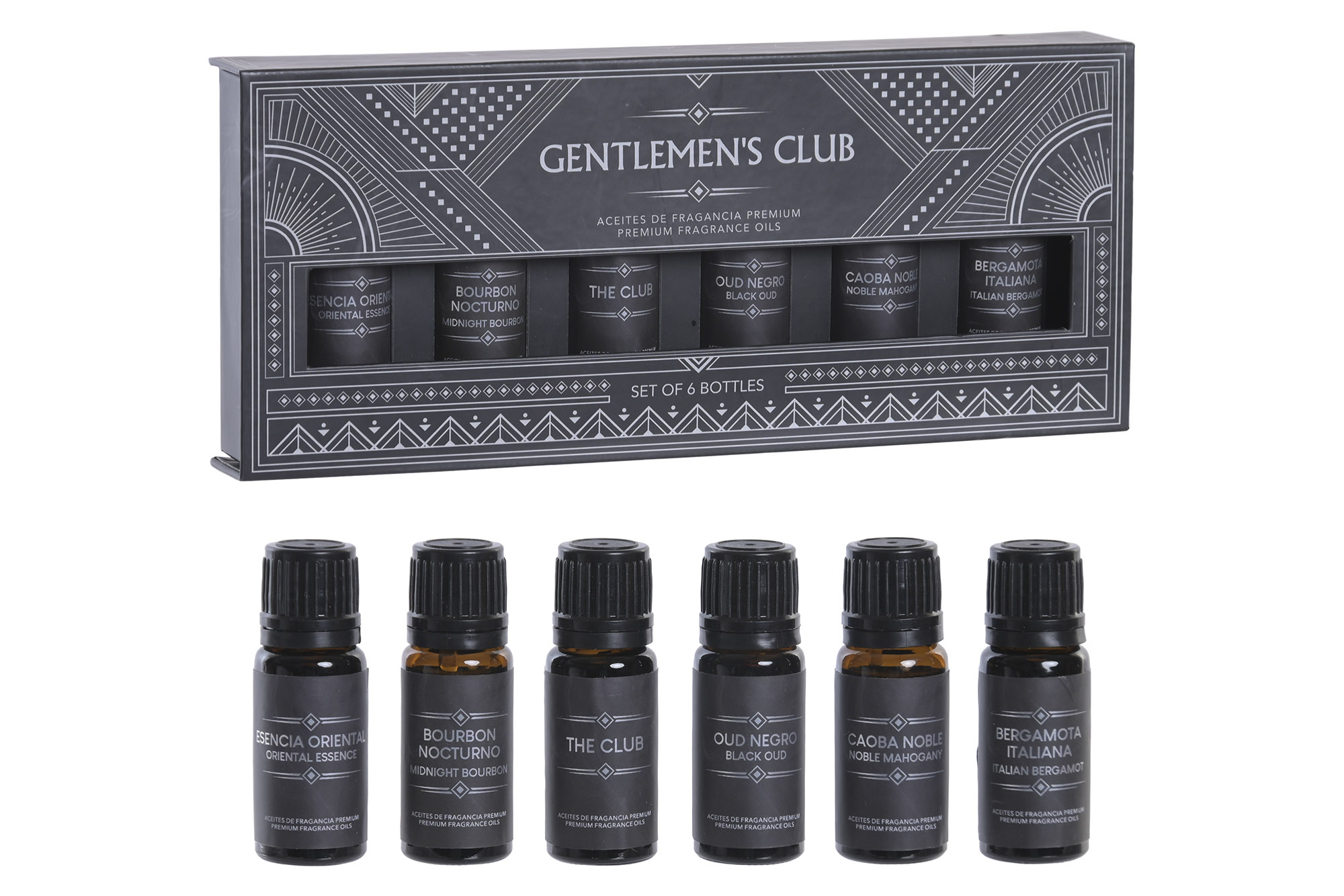 ACEITE ESENCIAS SET 6 AROMA 23,5X3X10 10 ML, GENTS