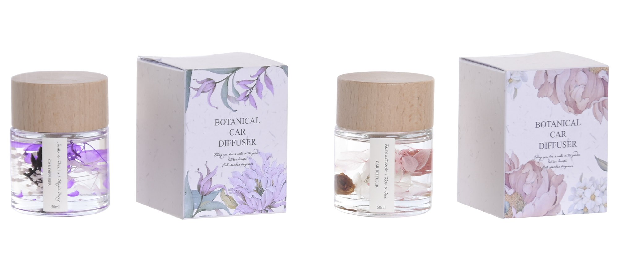 AMBIENTADOR COCHE CRISTAL 6X6X7,8 50ML, 15% AROMA