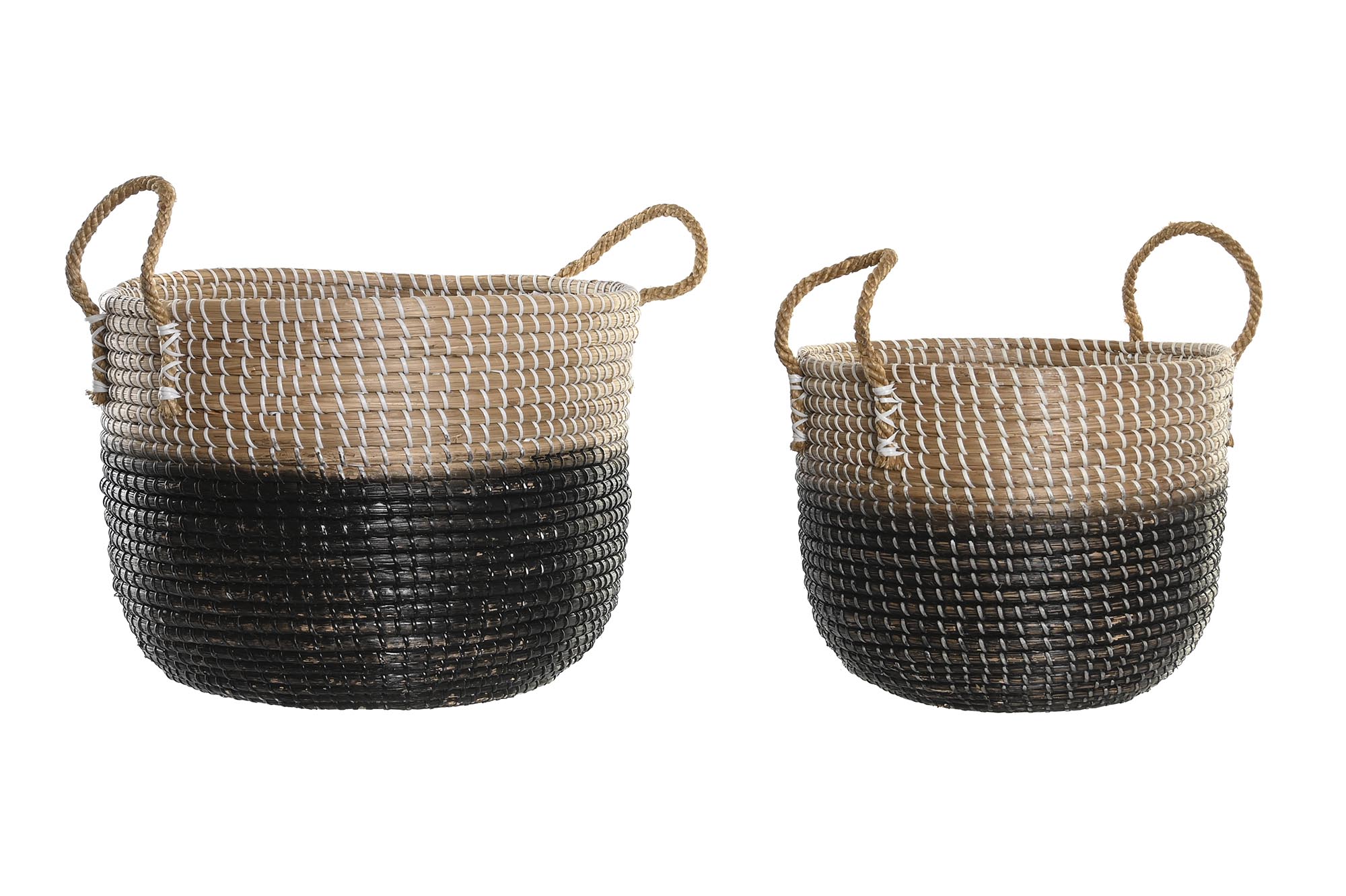 CESTA SET 2 SEAGRASS 41X41X30 NATURAL