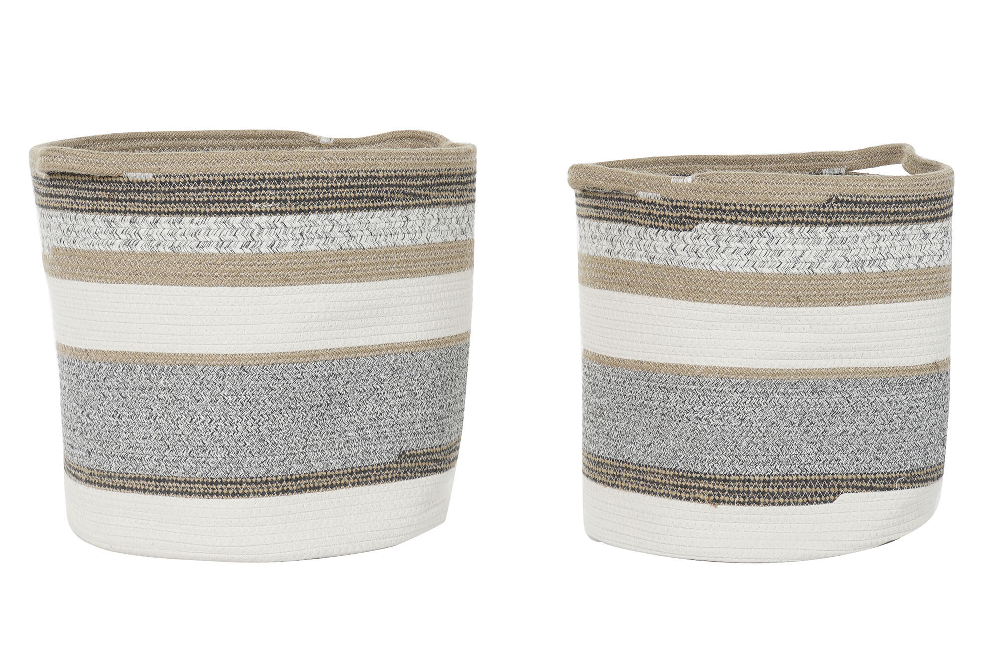CESTA SET 2 ALGODON YUTE 40X40X40 GRIS