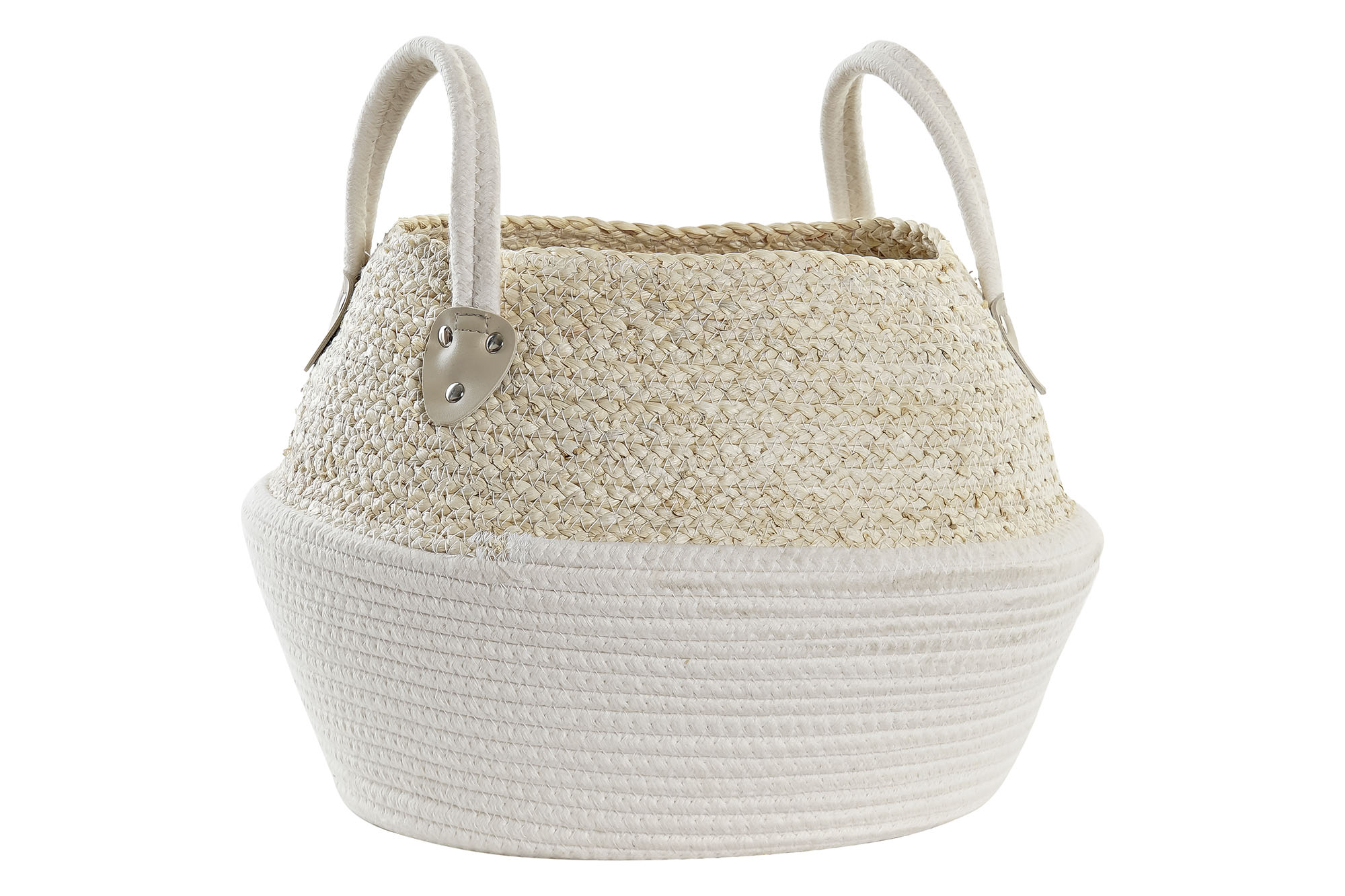 CESTA ALGODON FIBRA 37X37X25 NATURAL