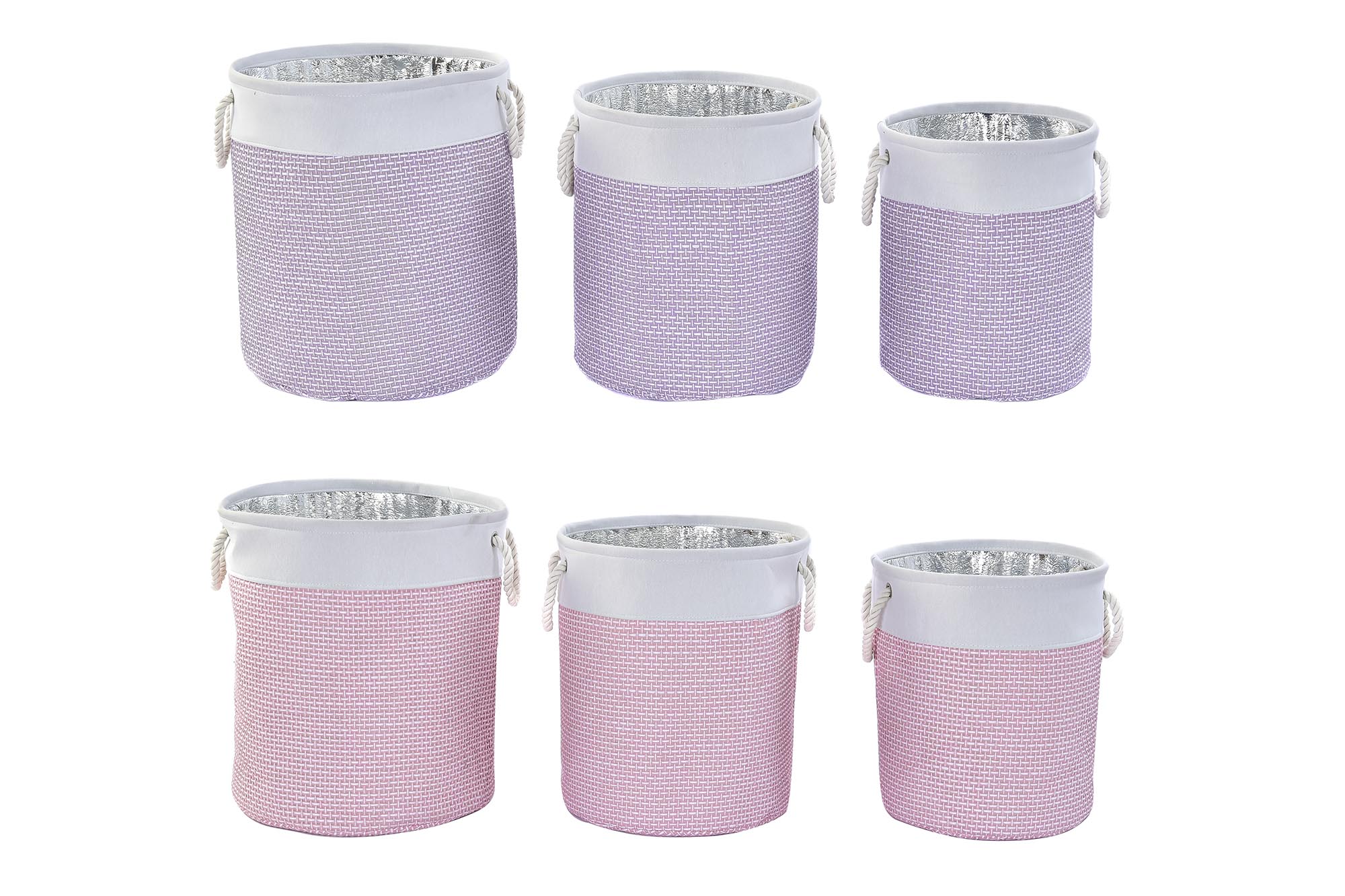 CESTA SET 3 POLIESTER 40X40X49 2 SURT.