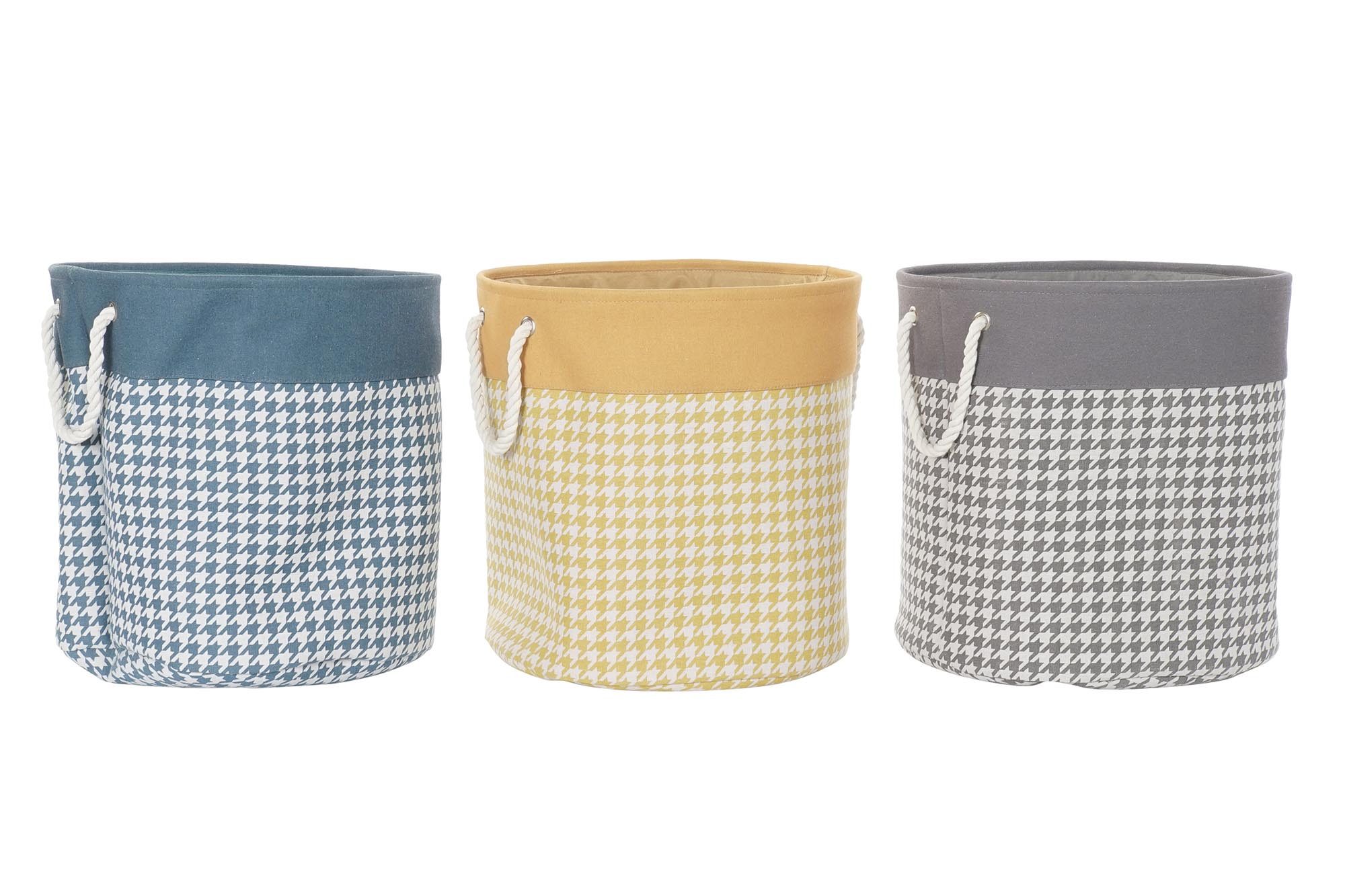 CESTA ROPA POLIESTER 45X45X45 3 SURT.