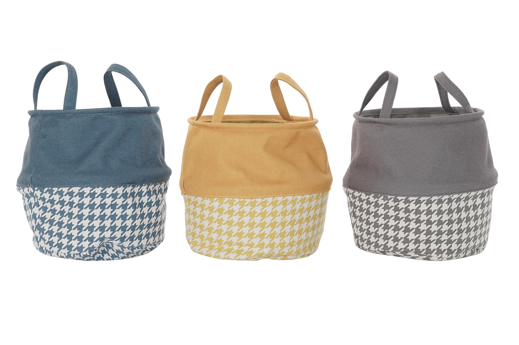 CESTA ROPA POLIESTER 28X28X28 3 SURT.
