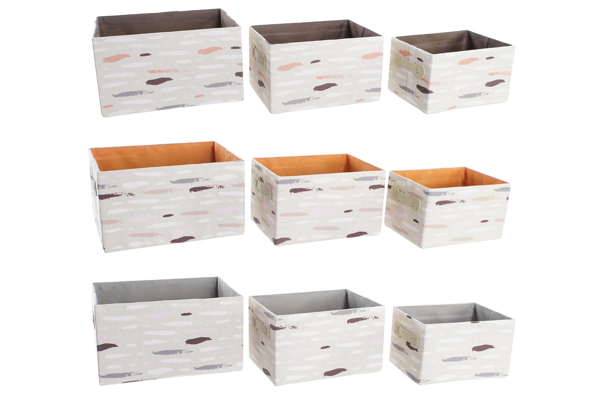 CESTA SET 3 POLIESTER 32X24X18 3 SURT.