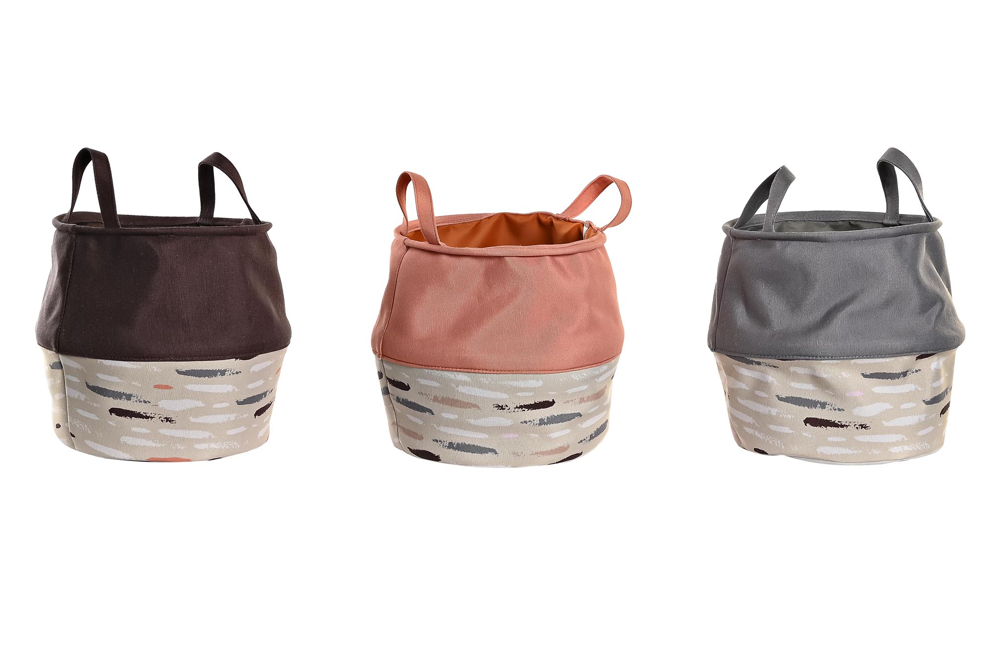 CESTA ROPA POLIESTER 28X28X30 3 SURT.
