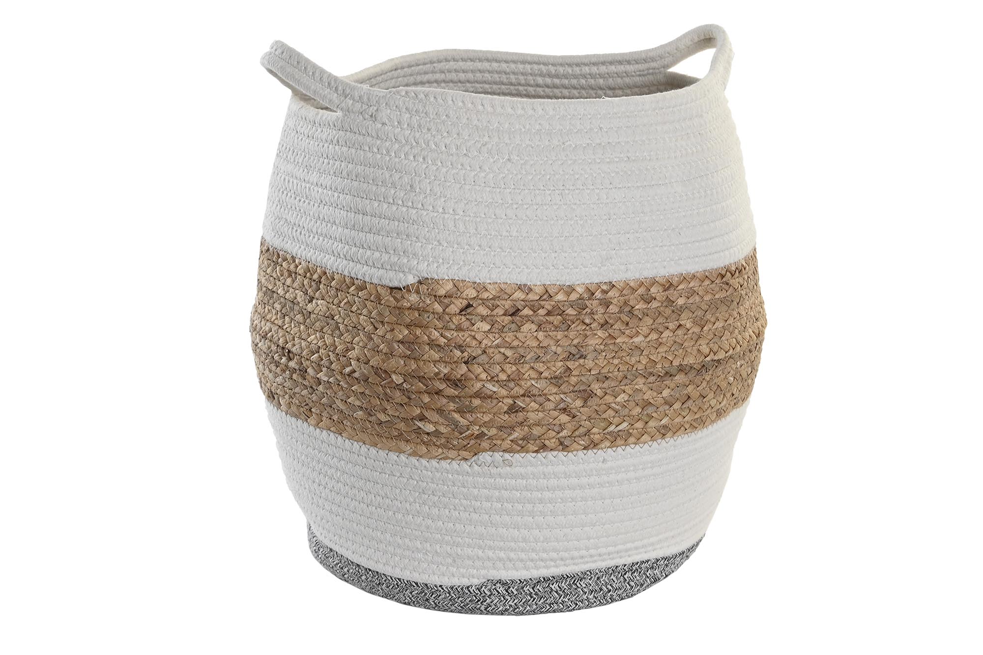 CESTA FIBRA ALGODON 30X30X40 BLANCO