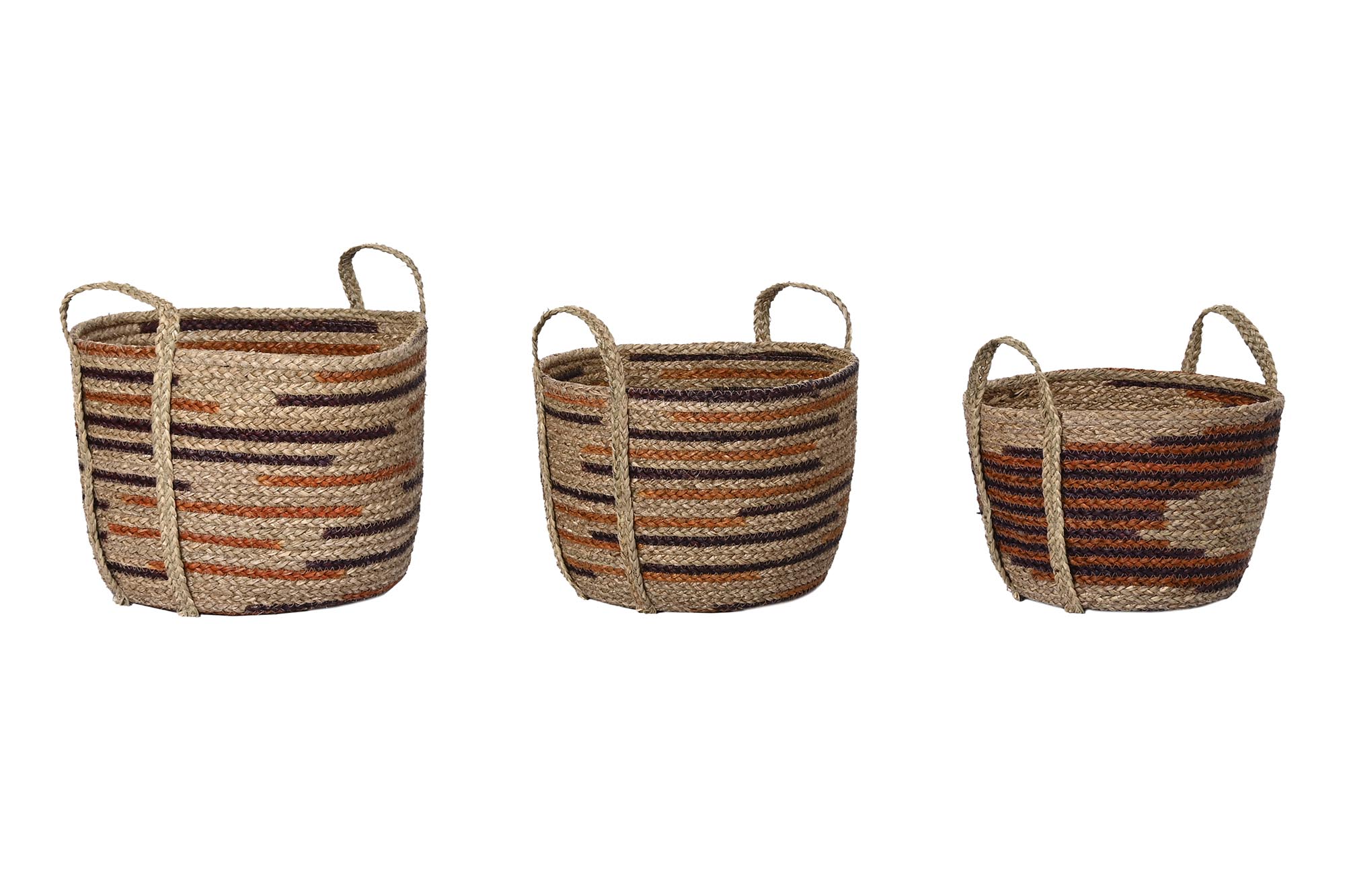 CESTA SET 3 SEAGRASS 38X38X41 NATURAL