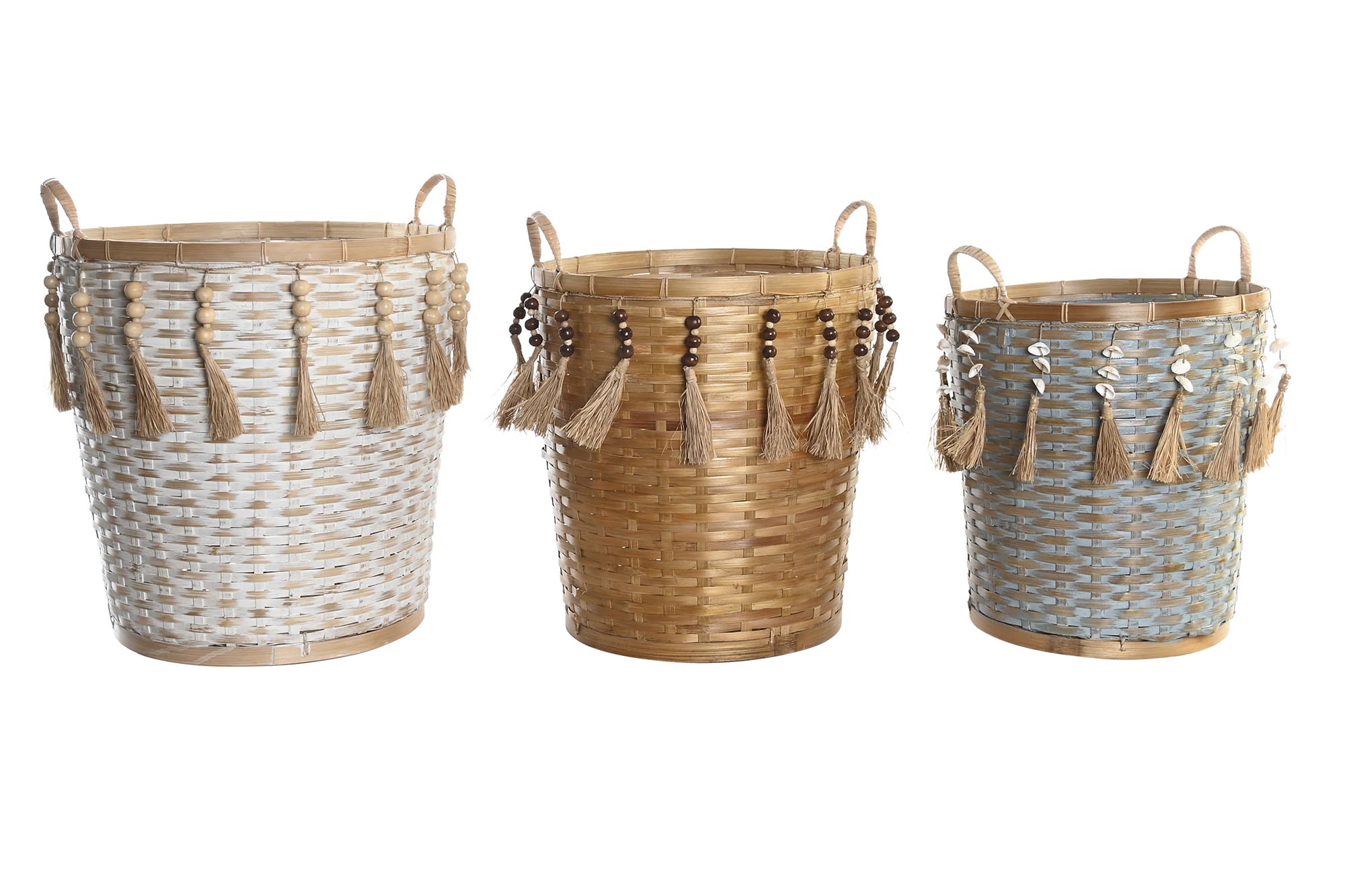 CESTA SET 3 BAMBU 49X45X54 44X49 36X46 MULTICOLOR