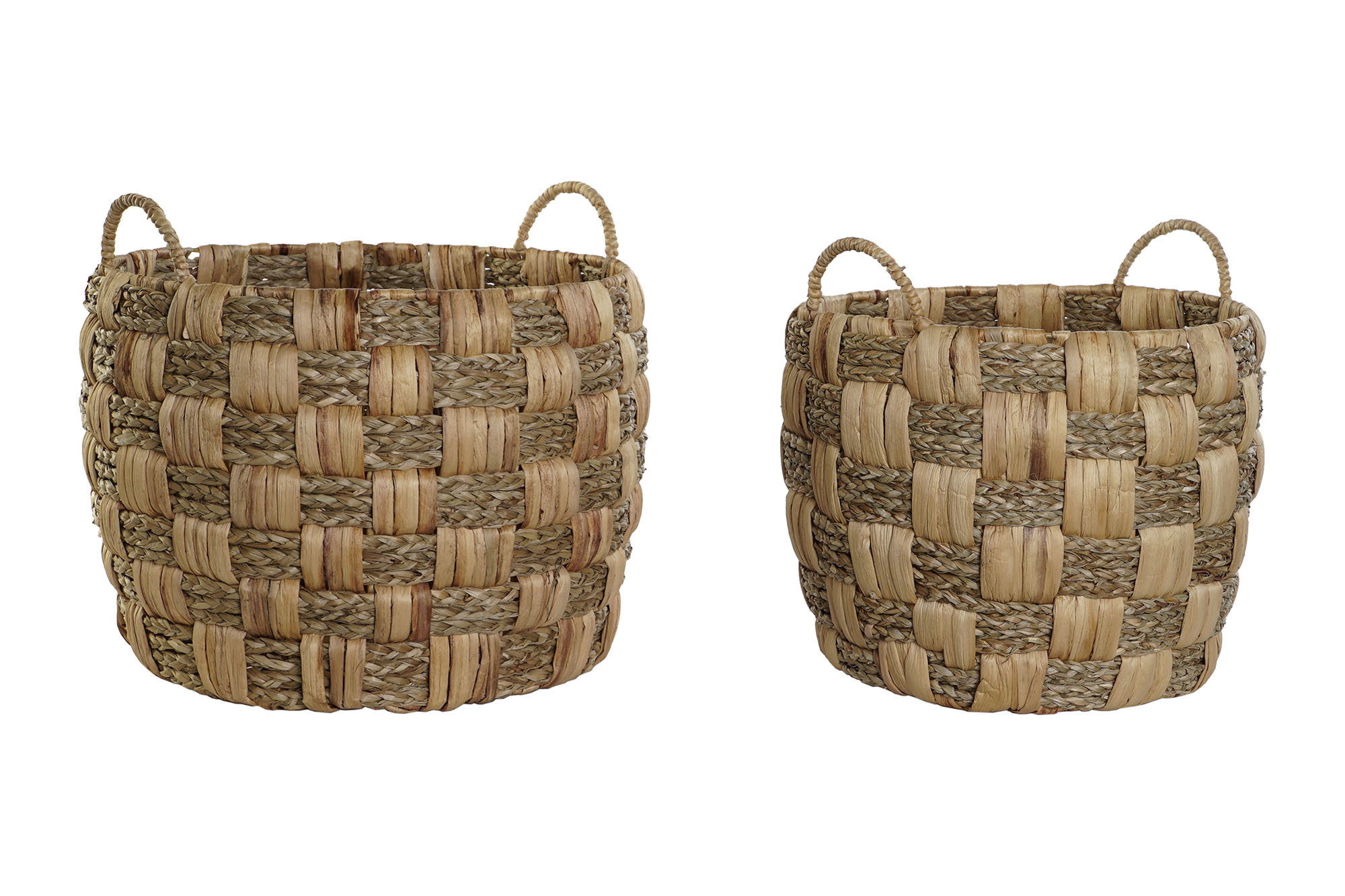 CESTA SET 2 FIBRA SEAGRASS 43X43X39 NATURAL